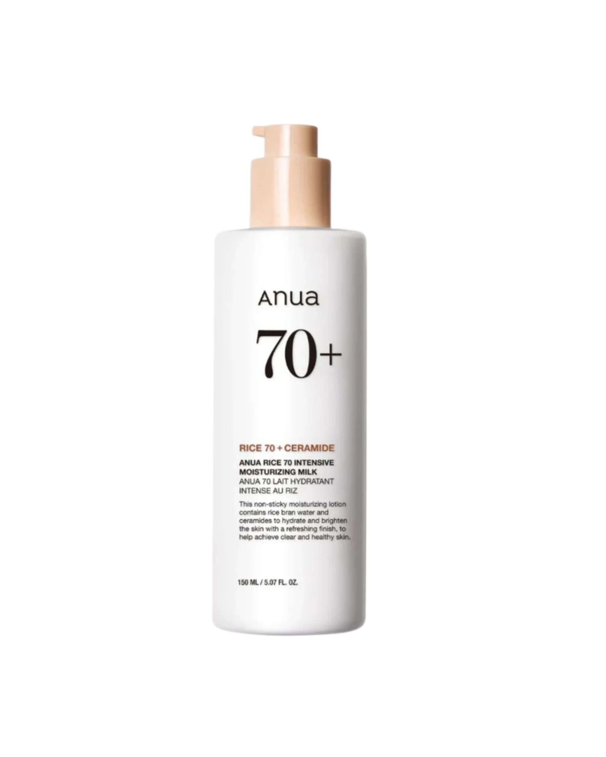 Anua 70+ Rice+Ceramide Moisturizing Milk 150ML